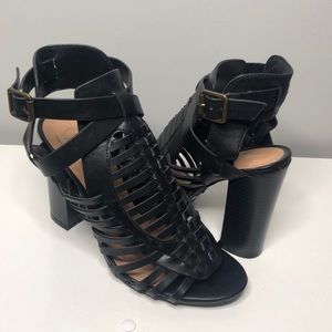 Never worn Black block heel